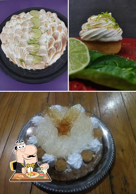 Comida em La Docita burguers e pizza