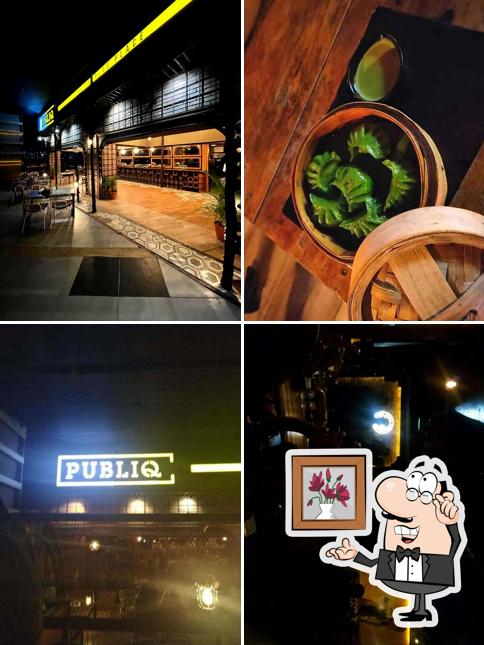 Take a seat at one of the tables at PUBLIQ