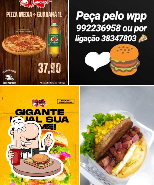 Hambúrguer em Rapidin Lanches Itabira