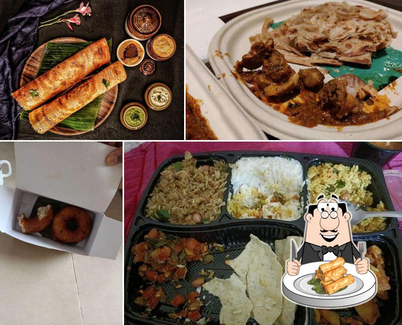 Spring rolls at Chettinad Tiffun