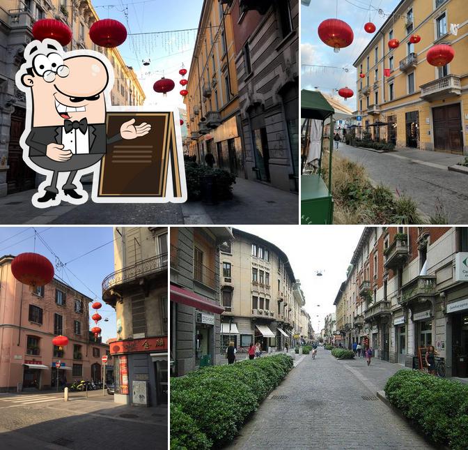 Puoi goderti l'aria fresca dal dehors di Chinatown, Milano