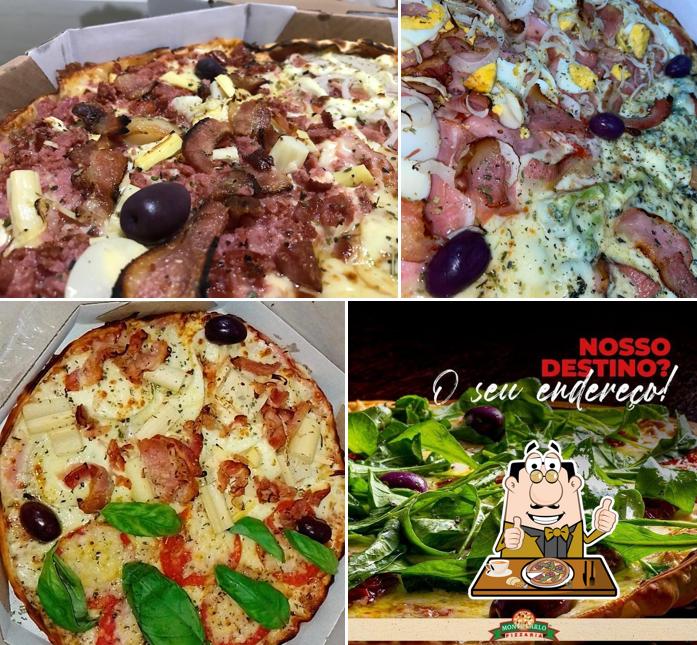 Escolha diferentes variedades de pizza