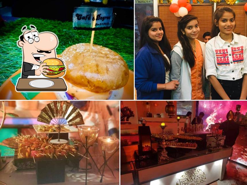 Order a burger at Cafe Minus Degree