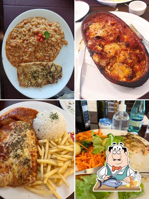 Salmão grelhado em Cantina da Nena Vale Sul