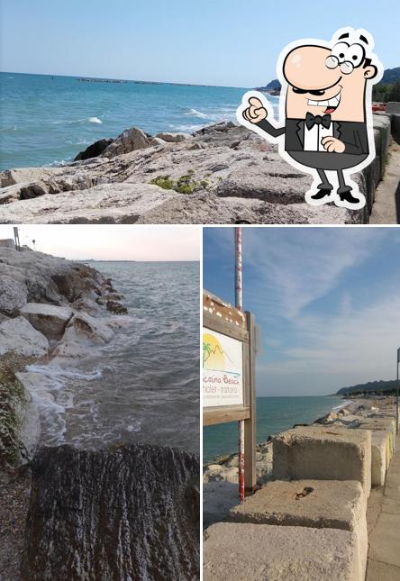 Gli esterni di Chalet Nicolina Beach