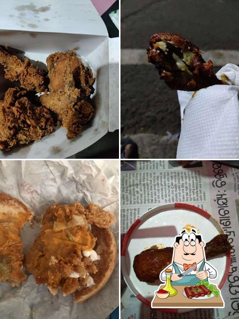 Try out meat dishes at KFC