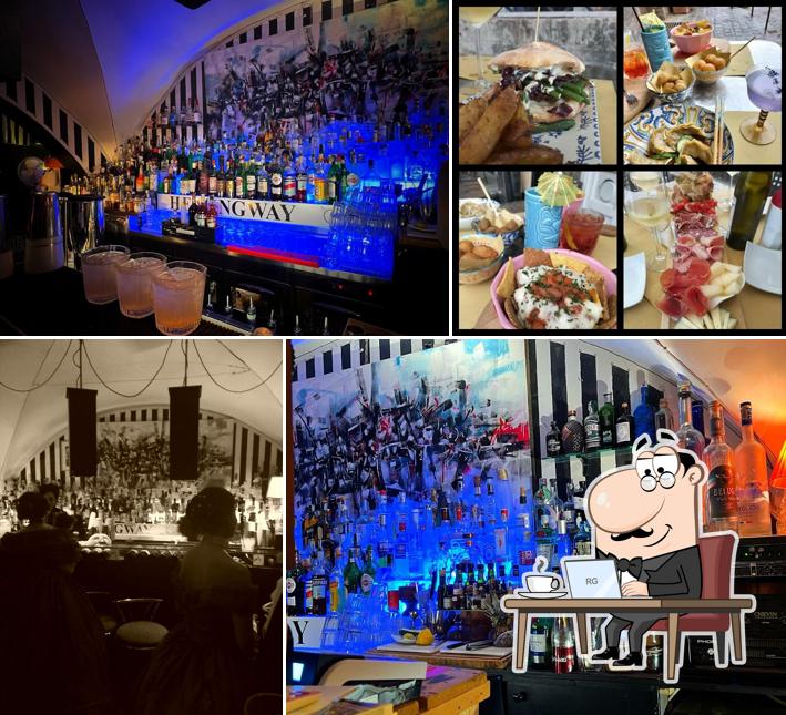 Siediti a un tavolo di Hemingway Cafè