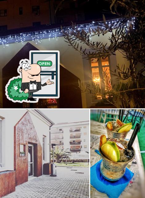 La foto di esterno e bevanda da Casa Gaslini Bar Bistrot Pizzeria