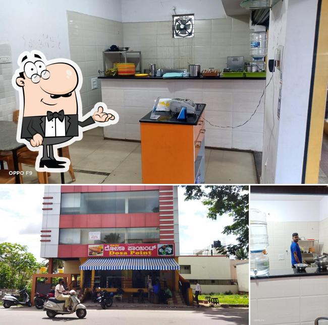 The interior of Surya Dosa Point ಸೂರ್ಯ ದೋಸೆ ಪಾಯಿಂಟ್