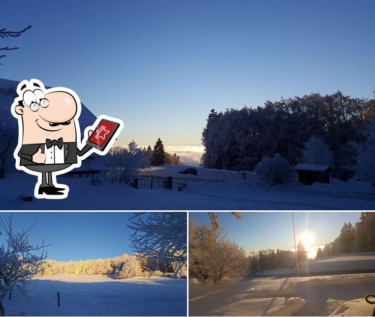 Puoi goderti l'aria fresca dal dehors di Restaurant de La Tourne