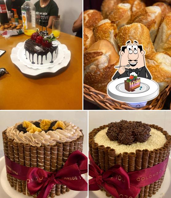 Bolo de chocolate em Panificadora Colombo