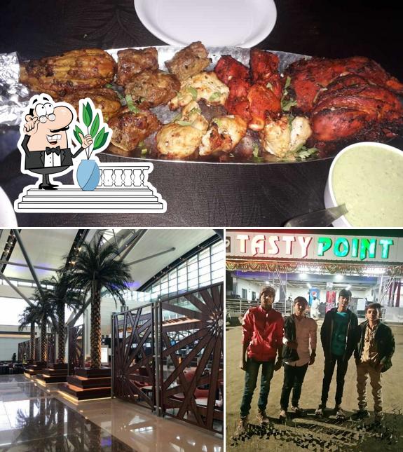 The restaurant's exterior and meat