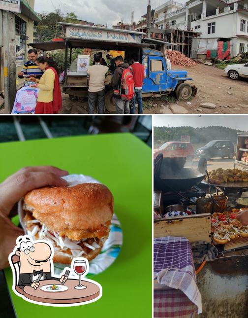 Among different things one can find food and exterior at Chuk chuk mail Snacks point