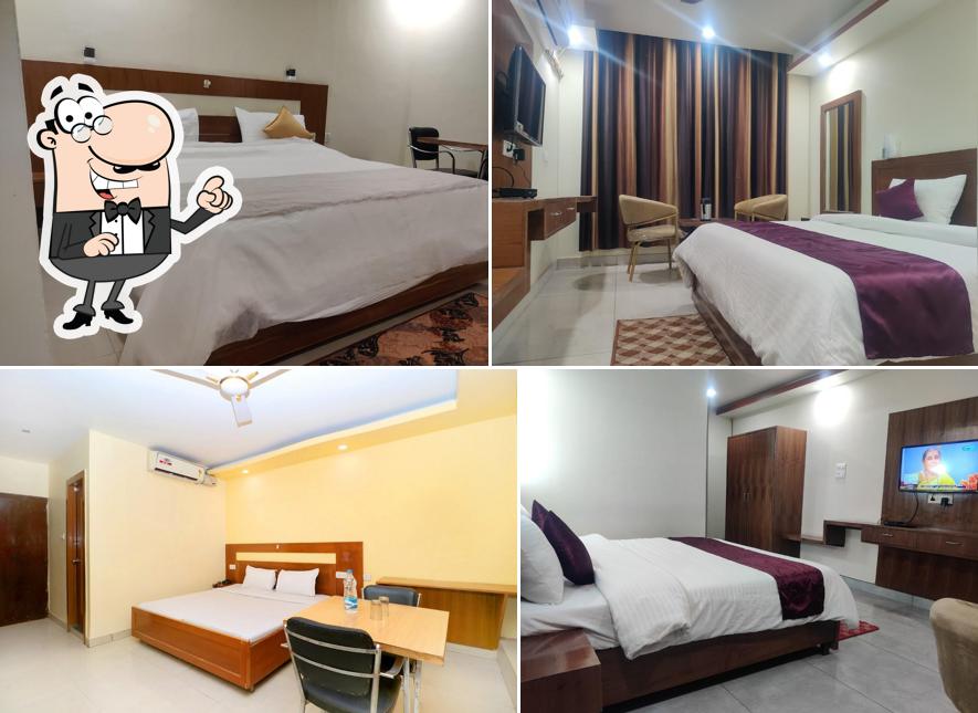 Take a seat at one of the tables at Hotel HV