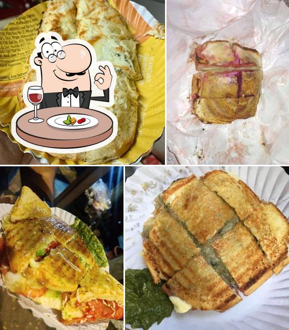 Food at Lucky Sandwich & Pizza Corner