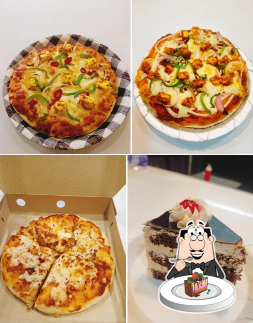 Chocolate cake at Pizza By Youtubers