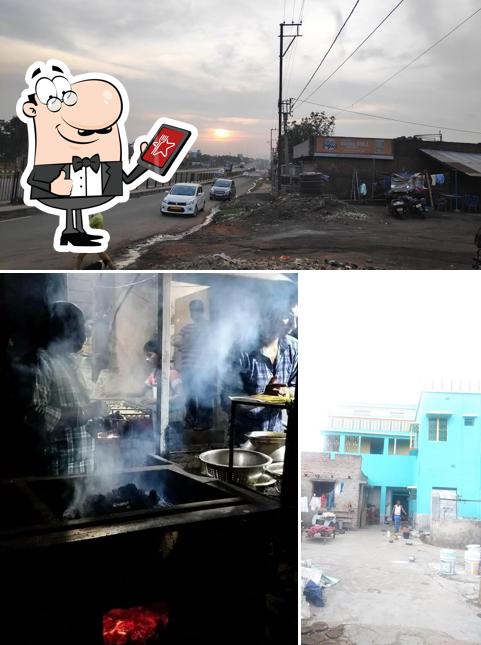 The exterior of Sankat mochan litti stall