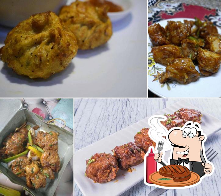 Momo Junction serves meat dishes