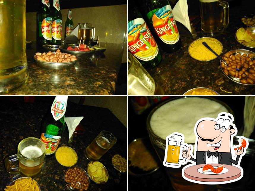 Enjoy a glass of light or dark beer