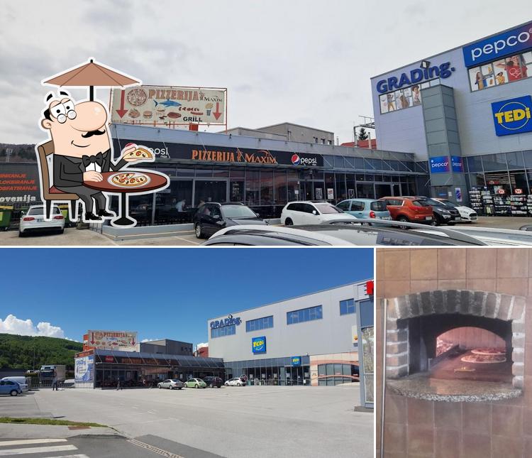 La foto della esterno e interni di Maxim Sevnica trgovina in gostinstvo D.O.O.; PE pizzerija Maxim