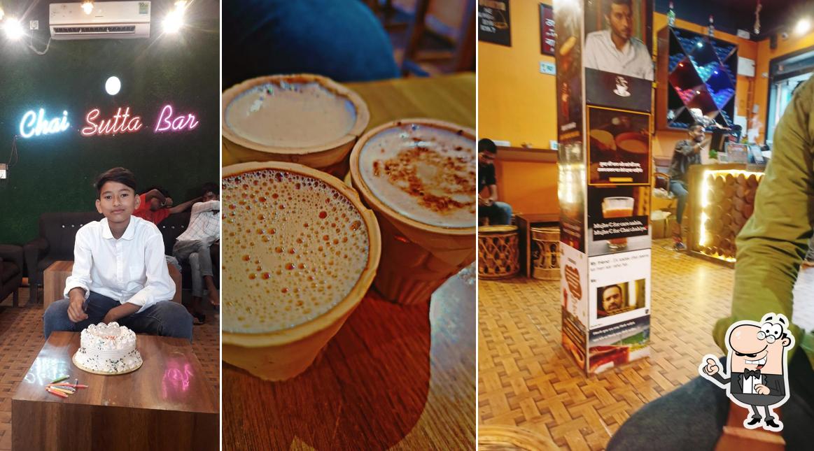 Take a seat at one of the tables at Chai