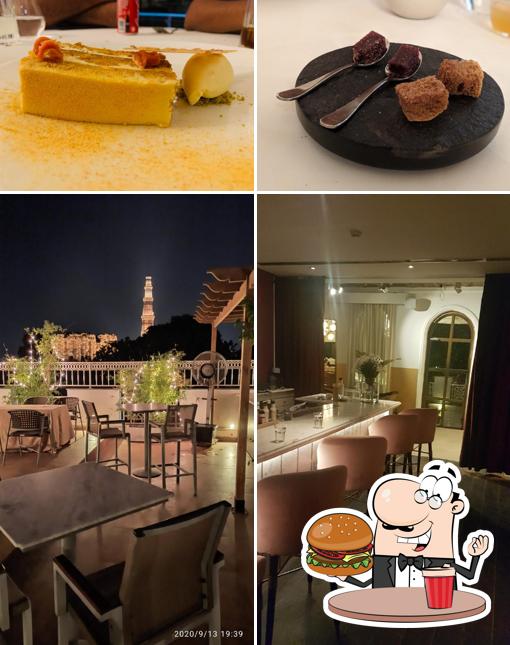 Order a burger at ROOH