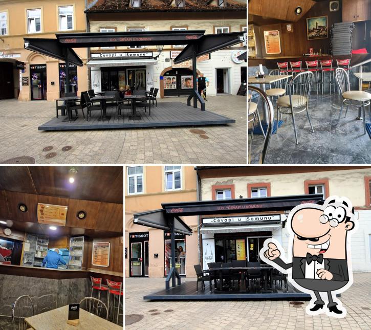 Gli interni di Pečenjara "Ćevapi u somunu" vl. Edin Vaiti