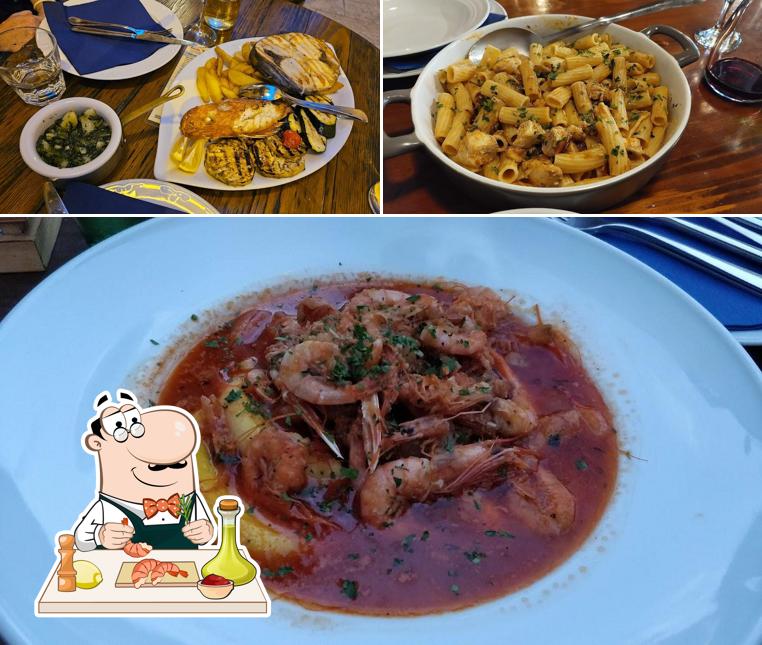 Gamberetti e grana al Tavern Kalalarga