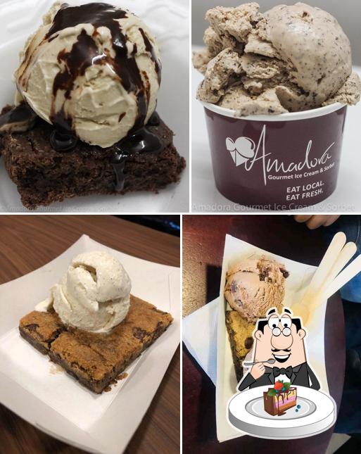 Chocolate cake at Amadora Gourmet Ice Cream & Sorbet