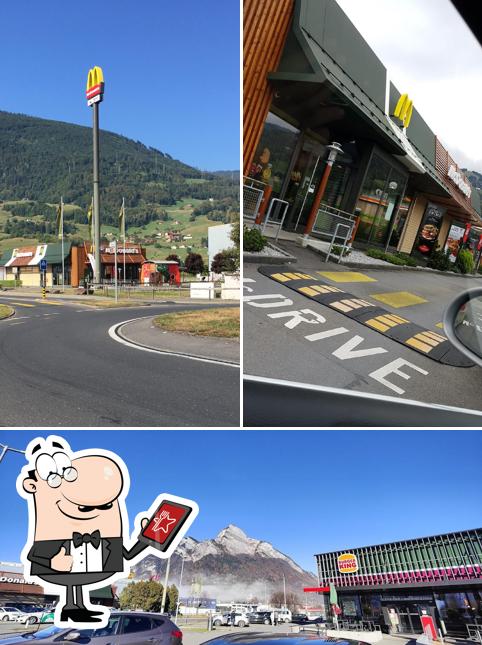 Puoi goderti l'aria fresca da seduto all'esterno di McDonald’s