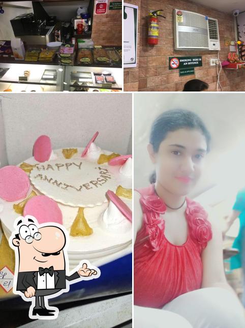 The interior of Unibic French Loaf Bakery and Cafe Cake Shop in Ballygunge