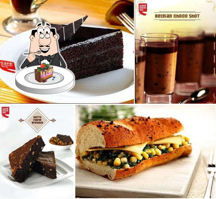 Chocolate cake at Cafe Coffee Day - O Mall, Cochin