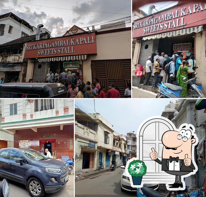 The exterior of Sri Karpagambal Kabali Sweets Stall
