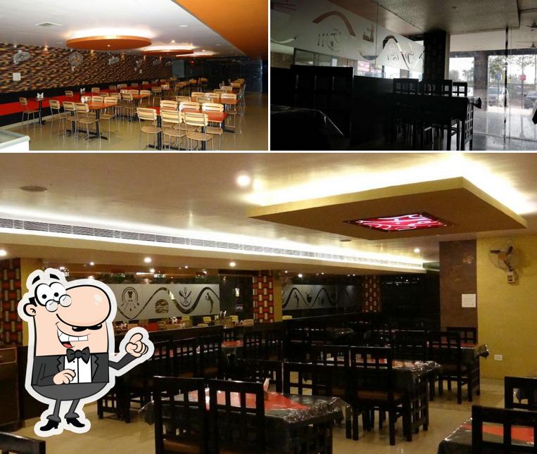 The interior of Zaayka Restaurant