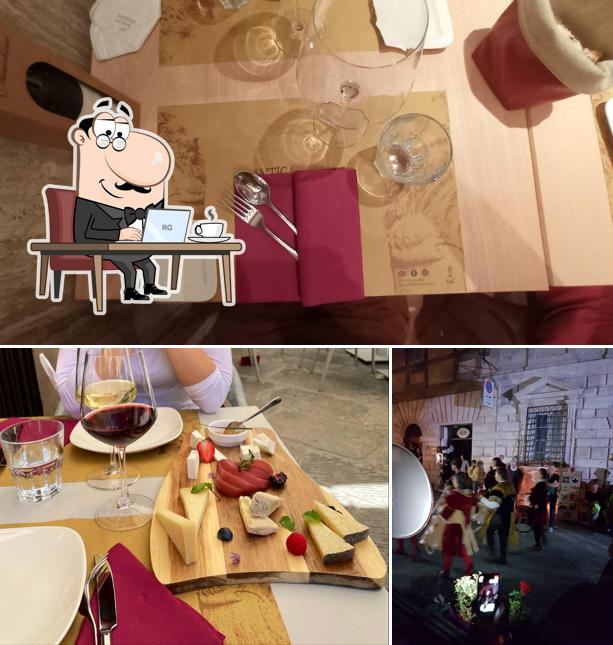 Siediti a un tavolo di Antica Trattoria Il Marzocco