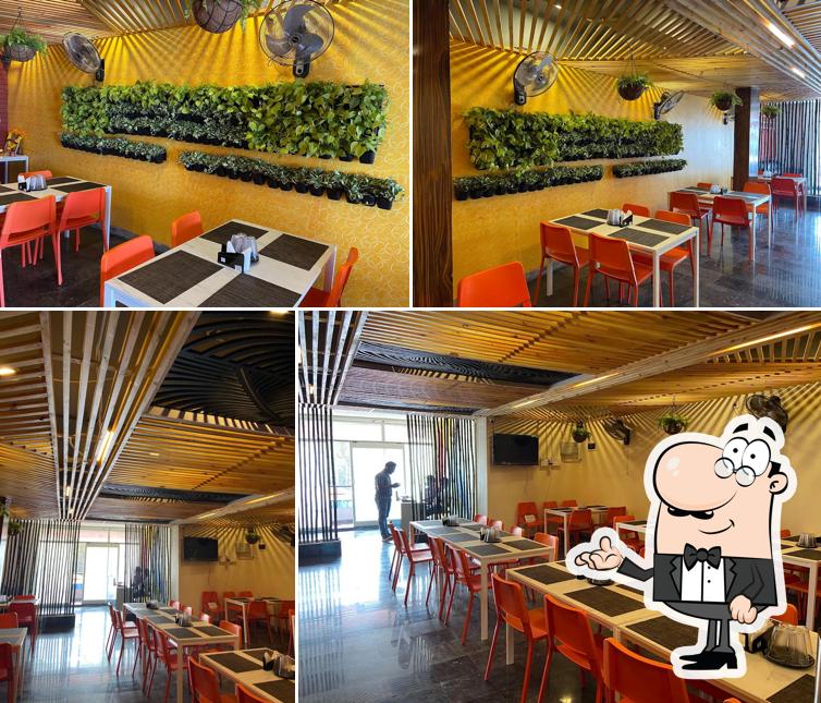 The interior of Krishnaveni Mess & Restaurant