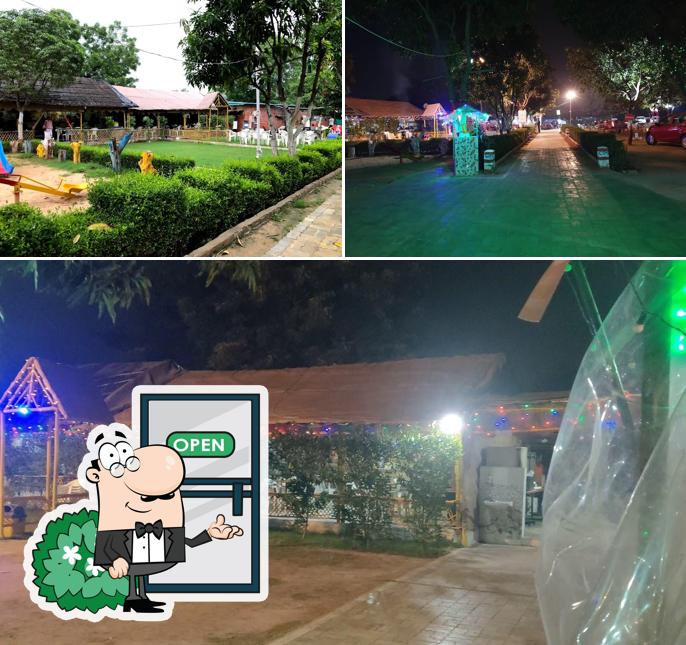 You can get some fresh air outside Mangal Murti Garden Restaurant