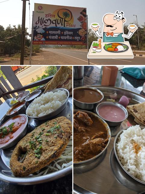 Food at Hotel Malvani place