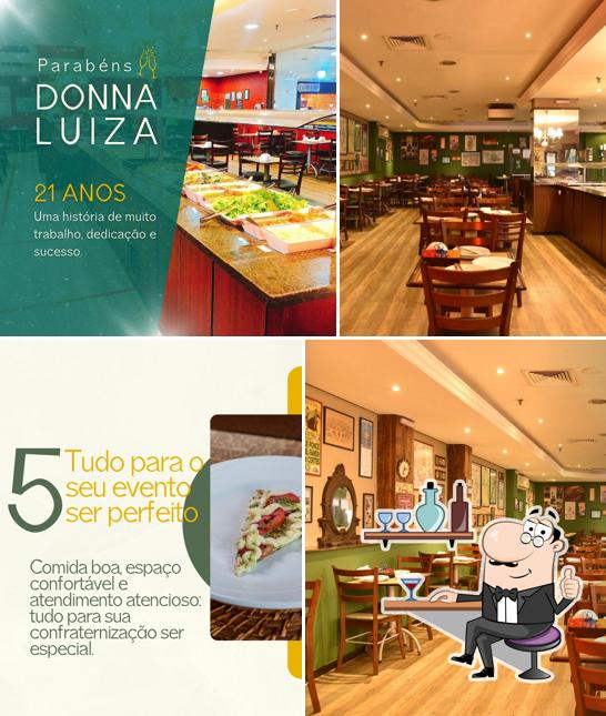 Veja imagens do interior do Donna Luíza Restaurante e Pizzaria