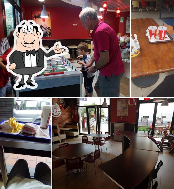 Gli interni di Burger King