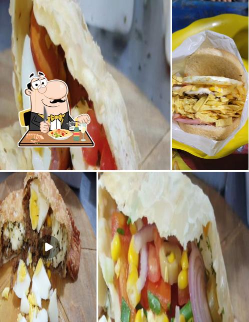 Comida em Pastel Do Bob