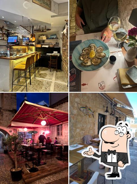 Dai un'occhiata agli interni di Bota Šare Oyster & Sushi Bar