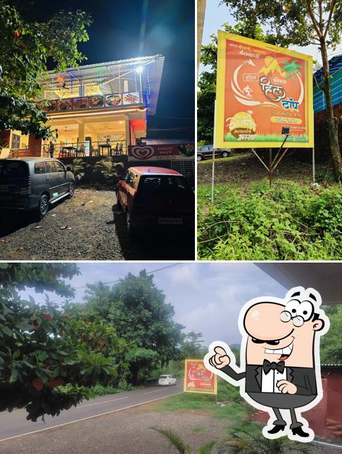 Take a look at the outside part of Konkan hill top family restaurant