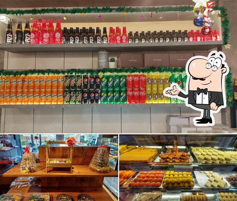 The photo of interior and food at Artisans Bakes & Sweets