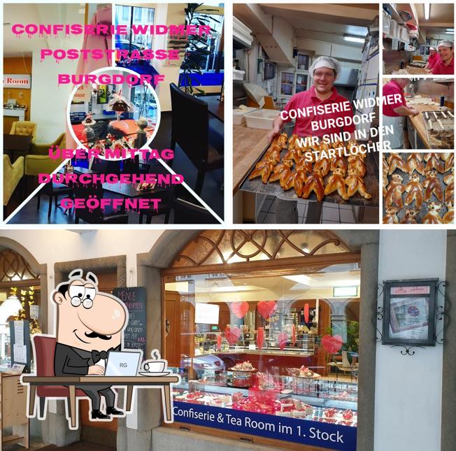 Siediti a un tavolo di Confiserie-Tea-Room Widmer