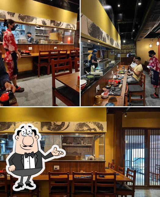 Take a seat at one of the tables at Kuuraku Brigade Road, Bangalore