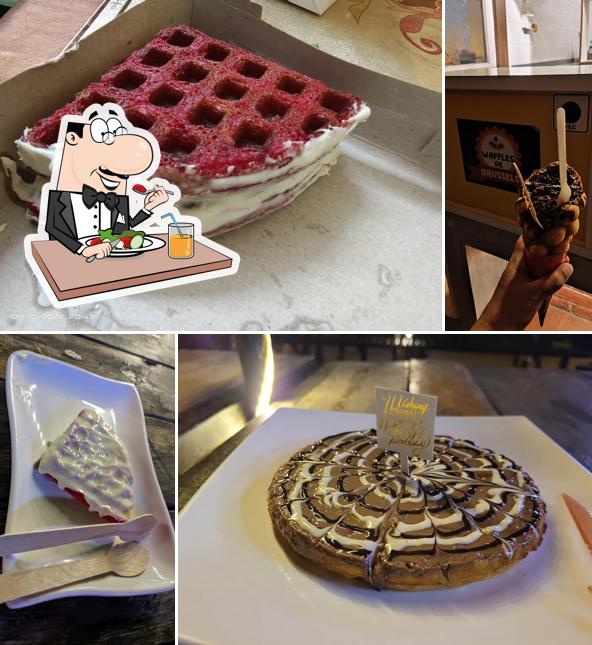 Food at Waffles De Brussels