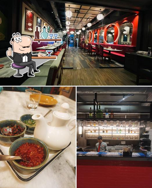 The interior of Hana - Pan Asian Cocktail Bar