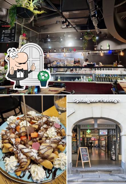 La immagine di esterno e cibo da Artigiano Pizzeria Napoletana Bern