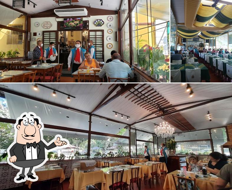O interior do Restaurante Quinta da Boa Vista